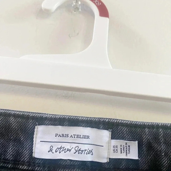 & Other Stories gray straight leg jeans 25 - Picture 4 of 4
